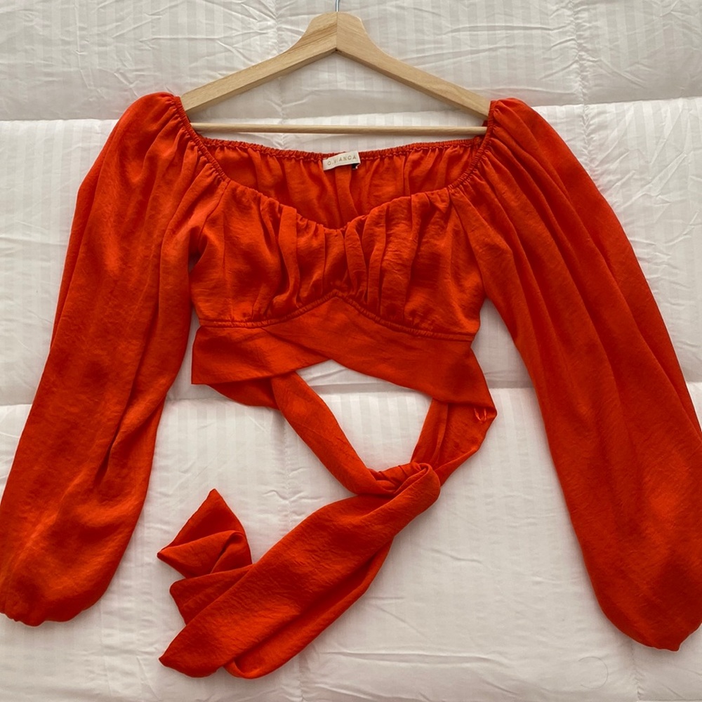 Wrap crop top